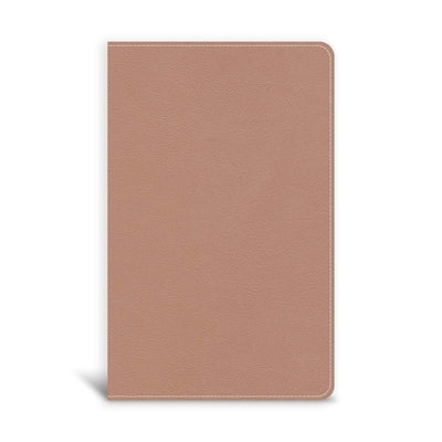 CSB On-The-Go Bible, Personal Size, Rose Gold Leathertouch by Csb Bibles by Holman