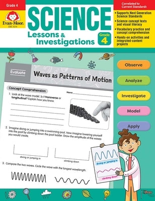 Science Lessons and Investigations, Grade 4 Teacher Resource by Evan-Moor Corporation