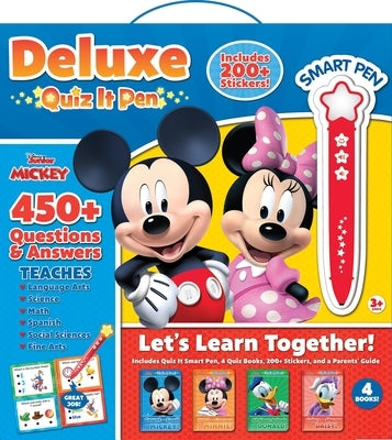 Disney Junior Mickey Mouse Clubhouse: Let's Learn Together! Deluxe Quiz It Pen Sound Book Set [With Battery] by Pi Kids