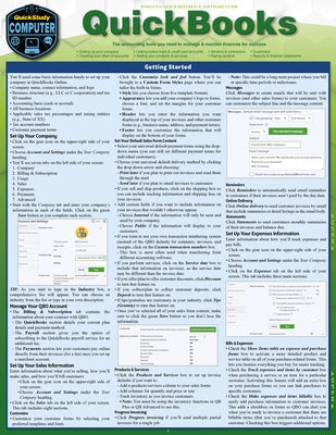 QuickBooks: A Quickstudy Laminated Reference Guide by Cagan, Michele