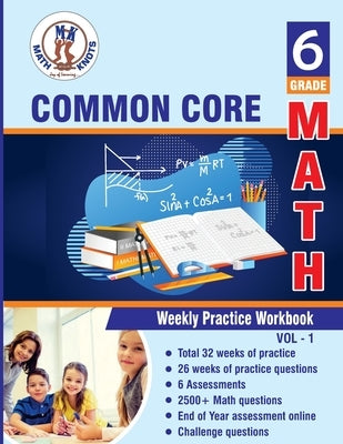 Grade 6 Common Core Math: Multiple Choice and Free Response 2500+ Practice Questions and Solutions Full length online practice test by Vemuri