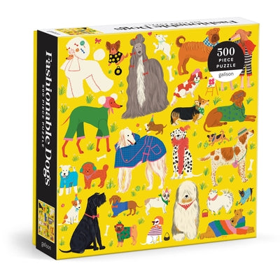 Fashionable Dogs 500 Piece Puzzle by Galison