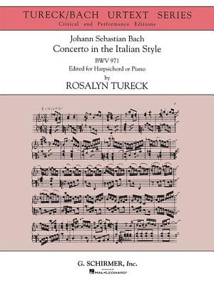 Concerto in the Italian Style (Urtext Edition): Harpsichord or Piano Solo by Bach, Johann Sebastian