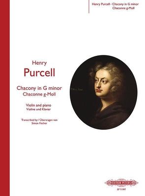 Chacony in G Minor for Violin and Piano: Transcribed for Violin and Piano by Simon Fischer, Sheet by Purcell, Henry