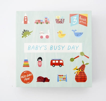 Baby's Busy Day: 3 Book Gift Set - All Day Fun - Board Book, Bath Book, Cloth Book by Happy Yak