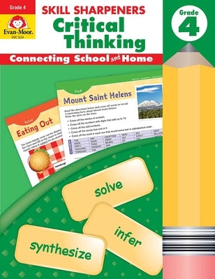 Skill Sharpeners: Critical Thinking, Grade 4 Workbook by Evan-Moor Corporation