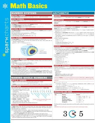 Math Basics Sparkcharts: Volume 39 by Sparknotes