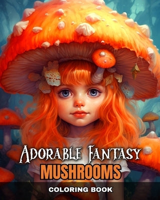 Adorable Fantasy Mushrooms Coloring Book: Magical Mushrooms Coloring Pages for Adults, Teens, and Kids by Peay, Regina