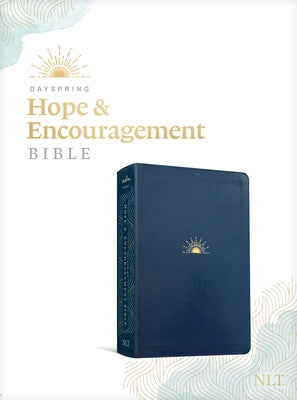 NLT Dayspring Hope & Encouragement Bible (Leatherlike, Navy Blue) by Tyndale