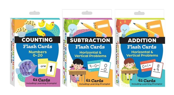 Math Flash Cards 3-Deck Set by Teacher Created Materials