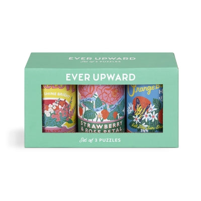 Ever Upward Set of 3 Puzzles in Tins by Galison