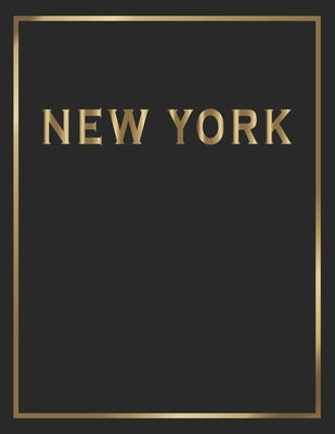 New York: Gold and Black Decorative Book - Perfect for Coffee Tables, End Tables, Bookshelves, Interior Design & Home Staging Ad by Interior Styling, Contemporary