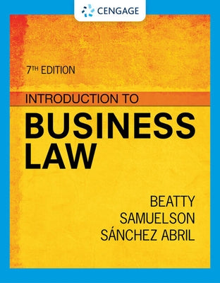 Introduction to Business Law by Beatty, Jeffrey