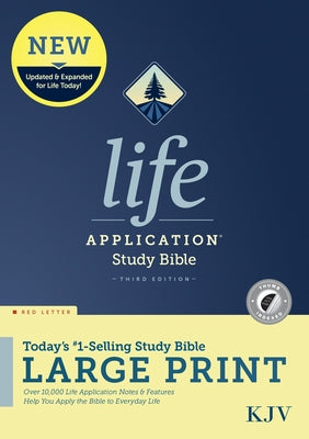 KJV Life Application Study Bible, Third Edition, Large Print (Red Letter, Hardcover, Indexed) by Tyndale