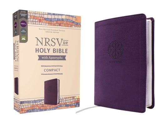 Nrsvue, Holy Bible with Apocrypha, Compact, Leathersoft, Purple, Comfort Print by Zondervan