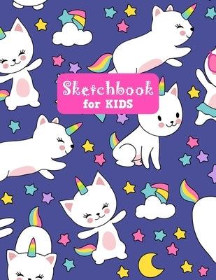 Sketchbook for Kids: Unicorn Large Sketch Book for Sketching, Drawing, Creative Doodling Notepad and Activity Book - Birthday and Christmas by Modern Press, Nathalie