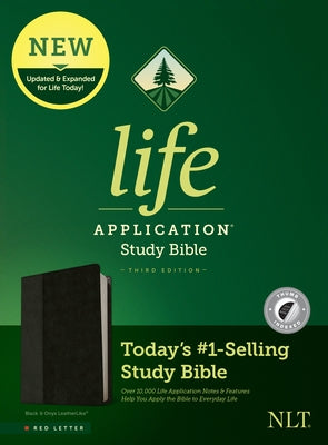 NLT Life Application Study Bible, Third Edition (Red Letter, Leatherlike, Black/Onyx, Indexed) by Tyndale