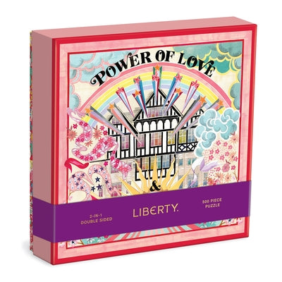 Liberty Power of Love 500 Piece Double Sided Puzzle with Shaped Pieces by Galison