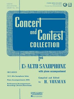 Concert and Contest Collection for Eb Alto Saxophone: Solo Book with Online Media by Voxman, H.