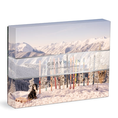 Gray Malin the Winter Holiday 500 Piece Double Sided Puzzle by Galison