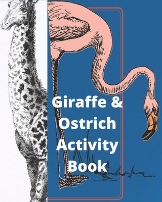 Giraffe Ostrich Activity Book for Kids: Coloring, Crossword, Maze, Word Search and Sudoku Puzzles by Joy, Simple