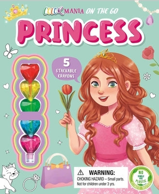 Princess Coloring: On-The-Go Coloring Kit with Stackable Crayons by Igloobooks