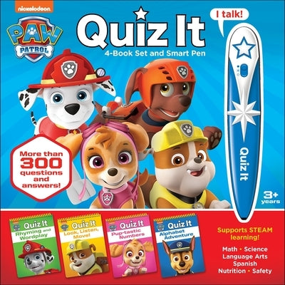 Nickelodeon Paw Patrol: Quiz It 4-Book Set and Smart Pen by Pi Kids