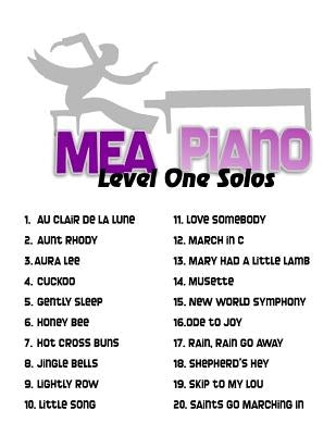 MEA Piano Level One Solos: For Beginning Piano Students by Studio, Mea Piano