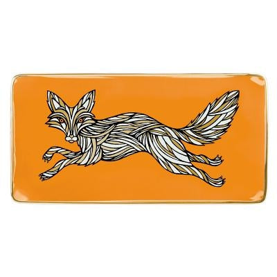 Patch NYC Fox Rectangle Porcelain Tray by Galison