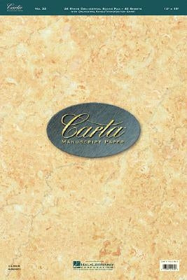 Carta Manuscript Paper No. 22 - Professional by Hal Leonard Corp