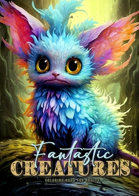 Fantastic Creatures Coloring Book for Adults: cute Creatures Coloring Book Grayscale cute Monsters Coloring Book for Adults Fantasy Beasts Coloring Bo by Publishing, Monsoon