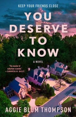 You Deserve to Know by Thompson, Aggie Blum