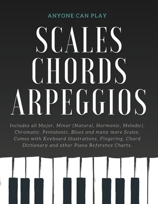 Essential Piano Scales, Chords & Arpeggios Guide - Complete Collection: 3 levels in 1 (Beginner to Advanced): Fingering, Keyboard illustration, Chord by Dominguez, Jane