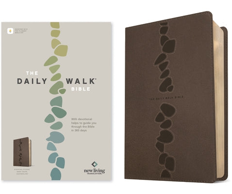 The Daily Walk Bible Nlt, Filament Enabled (Leatherlike, Stepping Stones Dark Taupe) by Tyndale