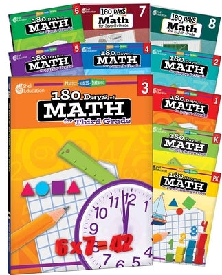 180 Days(tm) Math Pk-8: 10-Book Set: Practice, Assess, Diagnose by Multiple Authors