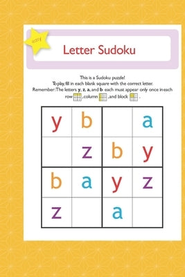 letter suduko: mini sudoko with letters -Brain Games Book for kids - Logic Games For kids by Art, Ibtch