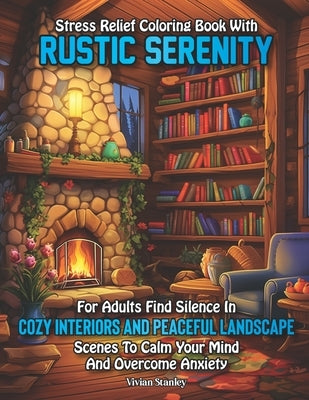 Stress Relief Coloring Book with Rustic Serenity for Adults: : Find Silence in Cozy Interiors and Peaceful Landscape Scenes to Calm Your Mind and Over by Stanley, Vivian