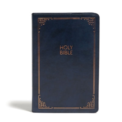 CSB Large Print Personal Size Reference Bible, Navy Leathertouch: Holy Bible by Csb Bibles by Holman