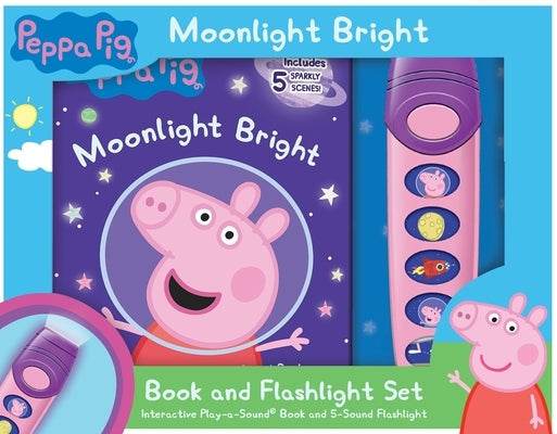 Peppa Pig: Moonlight Bright Book and 5-Sound Flashlight Set [With Flashlight] by Pi Kids