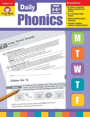 Daily Phonics, Grade 4 - 6 + Teacher Edition by Evan-Moor Corporation