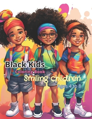 Black Kids Coloring Book: Black Kids Coloring Book: Smiling Children 2 by Press, Coloring Imagination