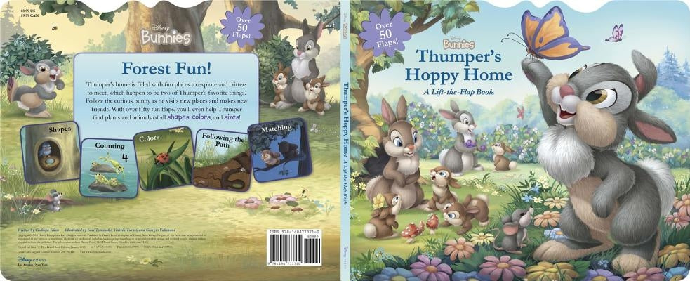 Disney Bunnies Thumper's Hoppy Home: A Lift-The-Flap Board Book by Disney Books