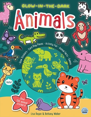 Glow-In-The-Dark Animals Sticker Activity Book by Regan, Lisa