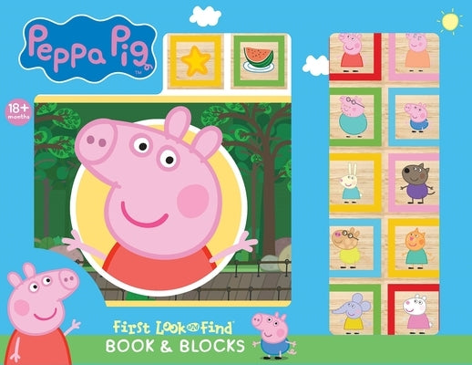 Peppa Pig: First Look and Find Book & Blocks [With Wooden Blocks] by Winslow, Claire