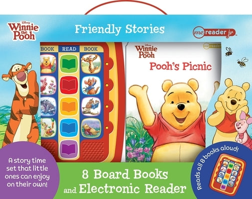 Disney Winnie the Pooh Friendly Stories: Me Reader Jr 8 Board Books and Electronic Reader Sound Book Set [With Battery] by Pi Kids