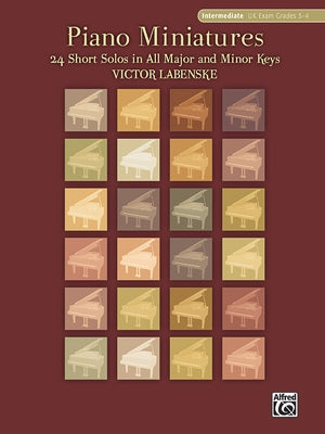 Piano Miniatures in 24 Keys: 24 Short Solos in All Major and Minor Keys by Labenske, Victor