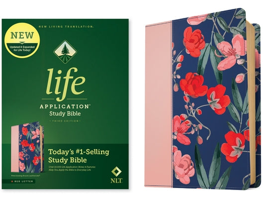 NLT Life Application Study Bible, Third Edition (Red Letter, Leatherlike, Pink Evening Bloom) by Tyndale