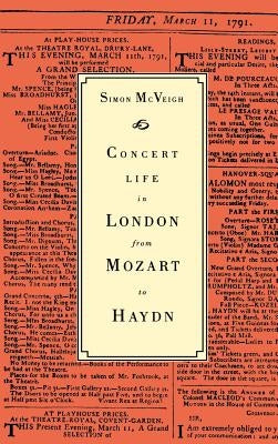 Concert Life in London from Mozart to Haydn by McVeigh, Simon