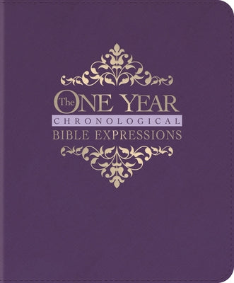 The One Year Chronological Bible Expressions (Leatherlike, Imperial Purple) by Tyndale