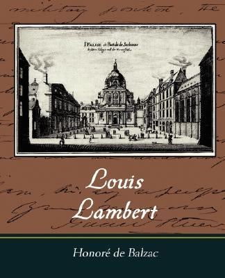 Louis Lambert by De Balzac, Honore